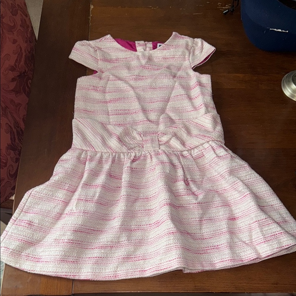 Pink Striped Kids Dress